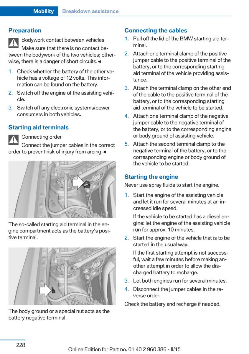 BMW X3 F25 owners manual / page 232