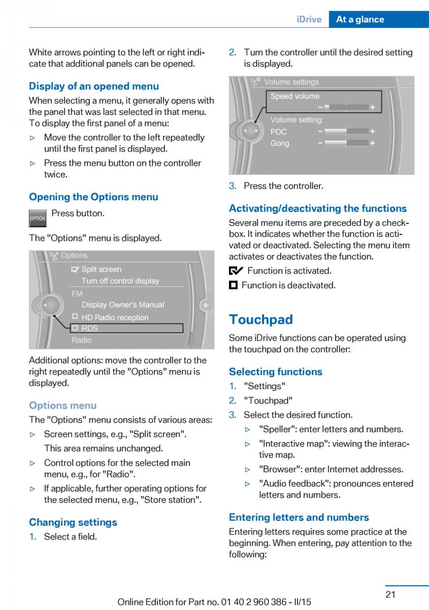 BMW X3 F25 owners manual / page 25