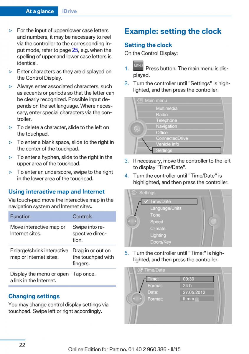 BMW X3 F25 owners manual / page 26