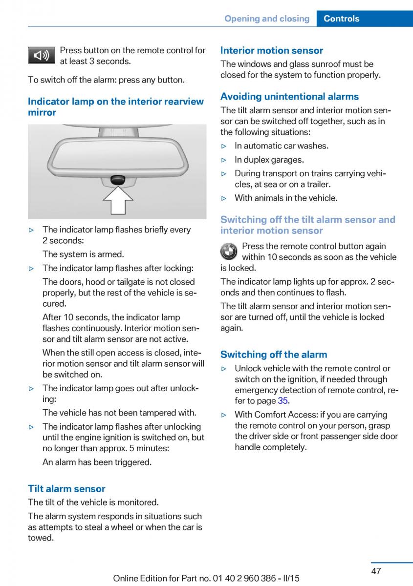 BMW X3 F25 owners manual / page 51