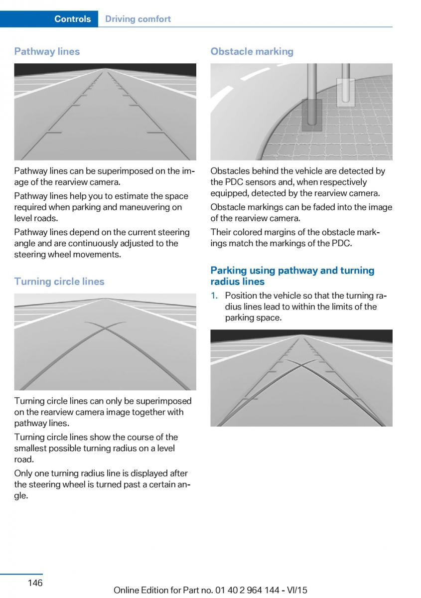 BMW X4 F26 owners manual / page 146