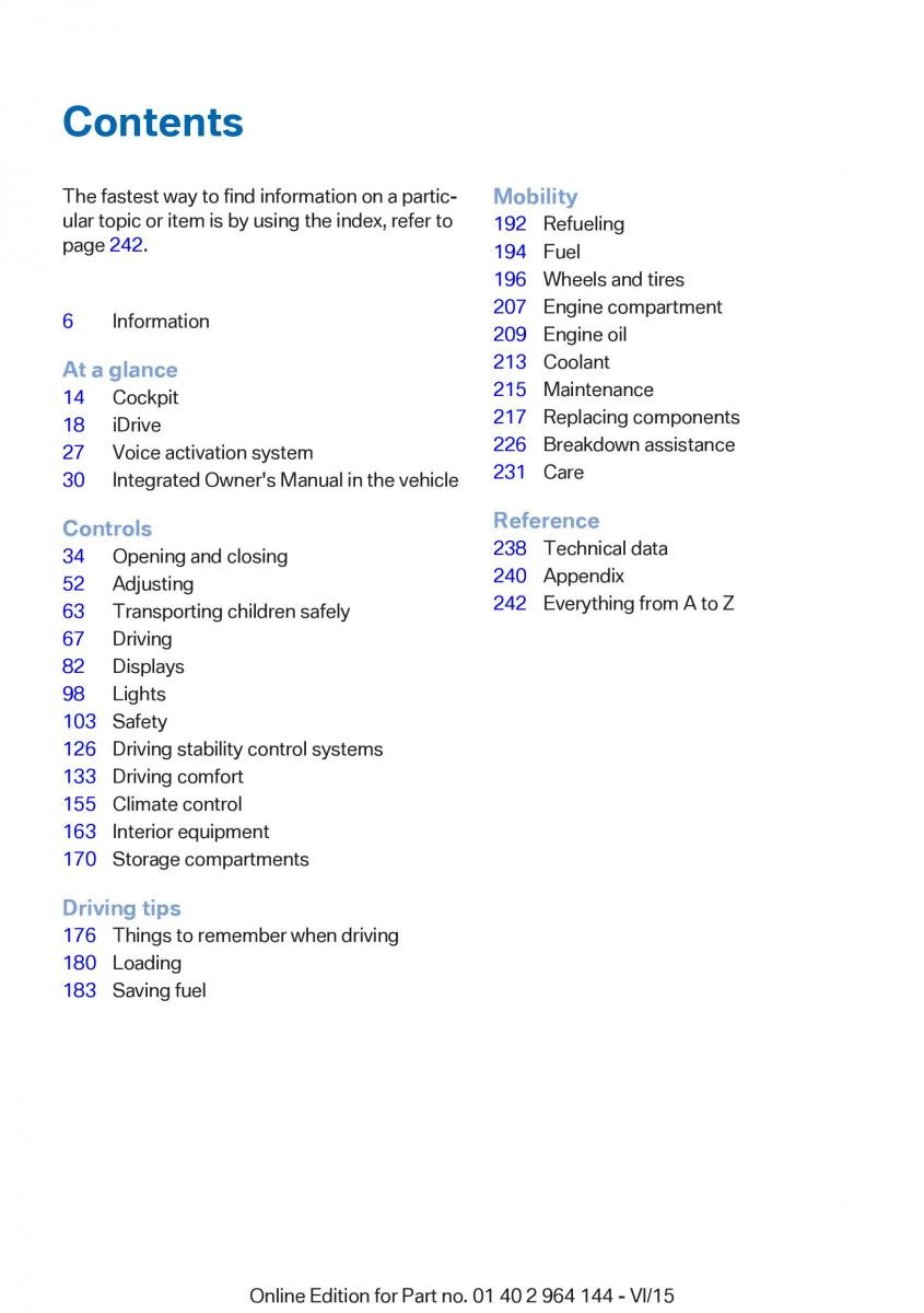 BMW X4 F26 owners manual / page 5