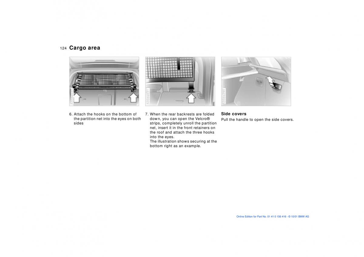 BMW X5 E53 owners manual / page 124