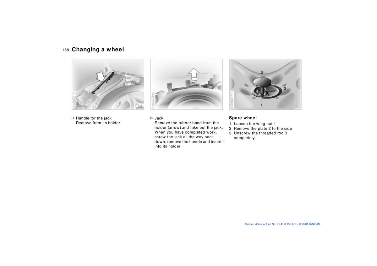 BMW X5 E53 owners manual / page 158