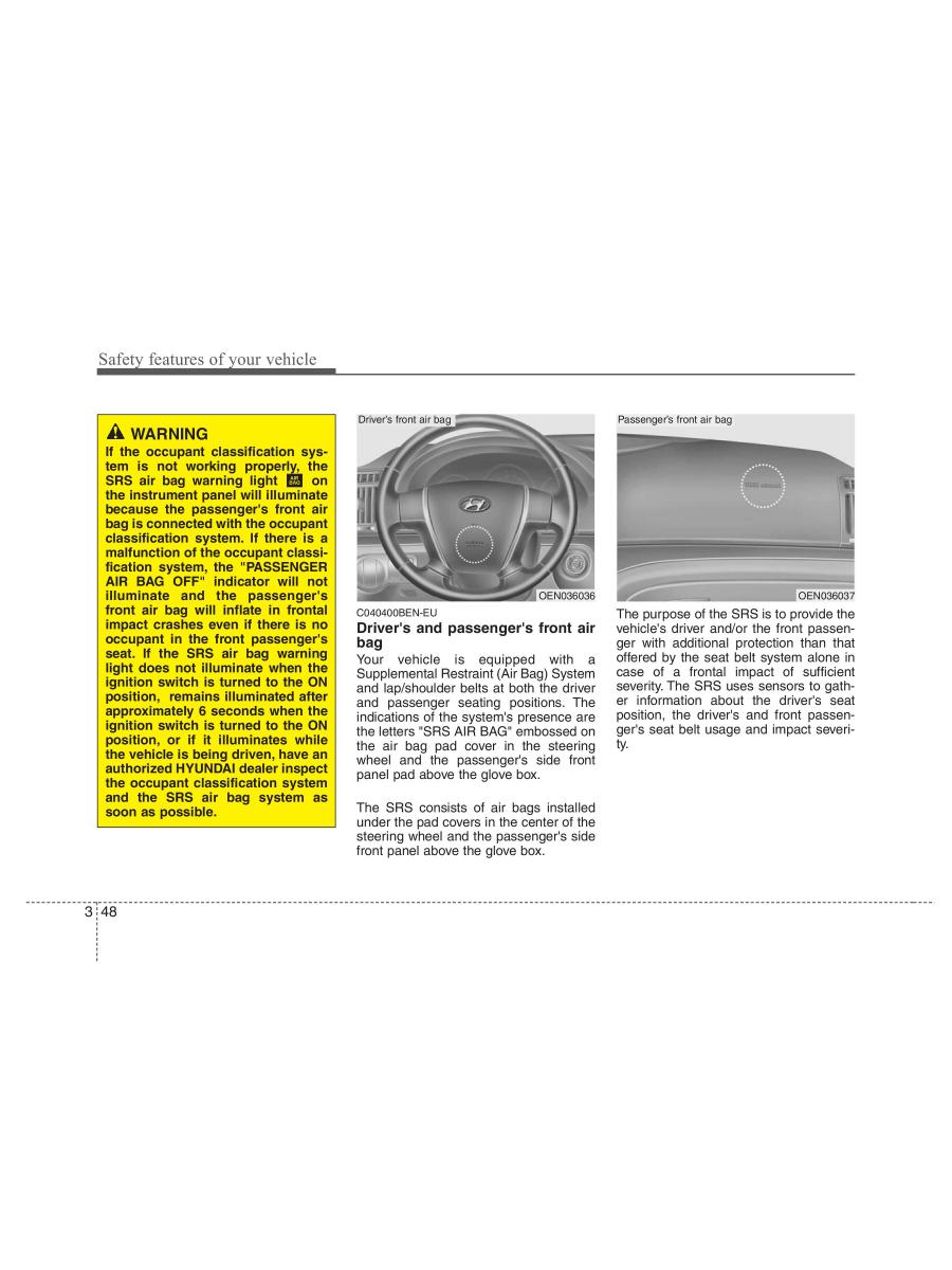 Hyundai ix55 Veracruz owners manual / page 68