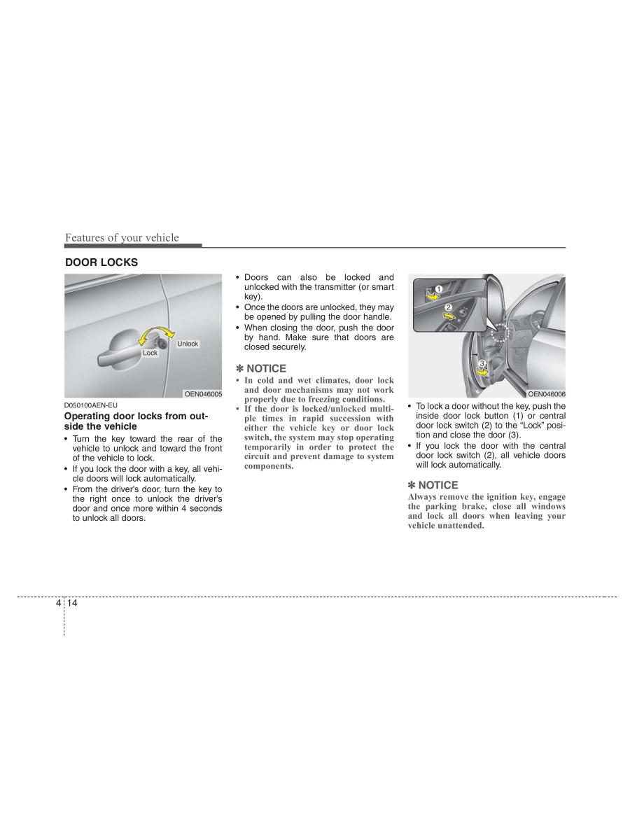 Hyundai ix55 Veracruz owners manual / page 96