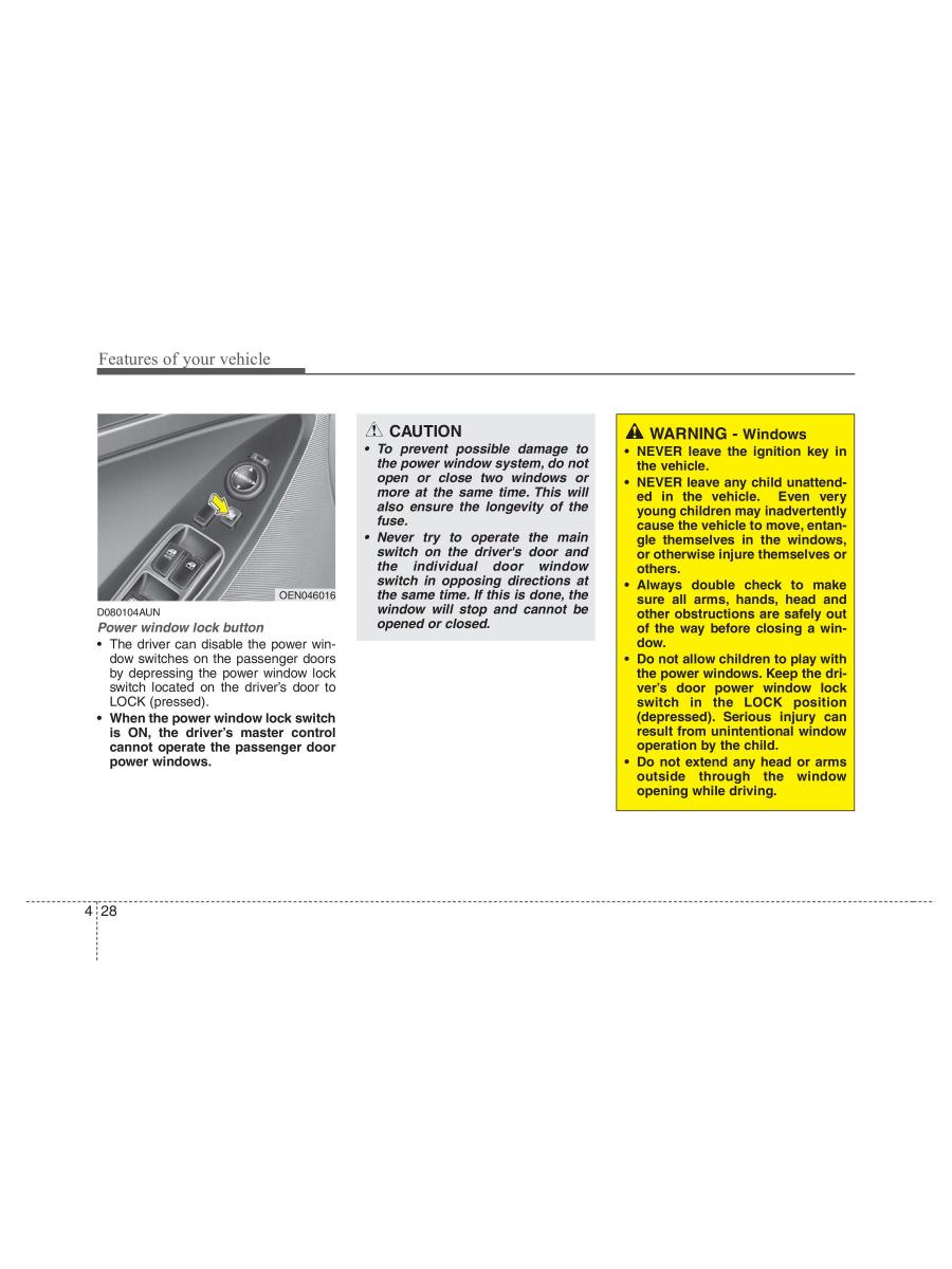 Hyundai ix55 Veracruz owners manual / page 110