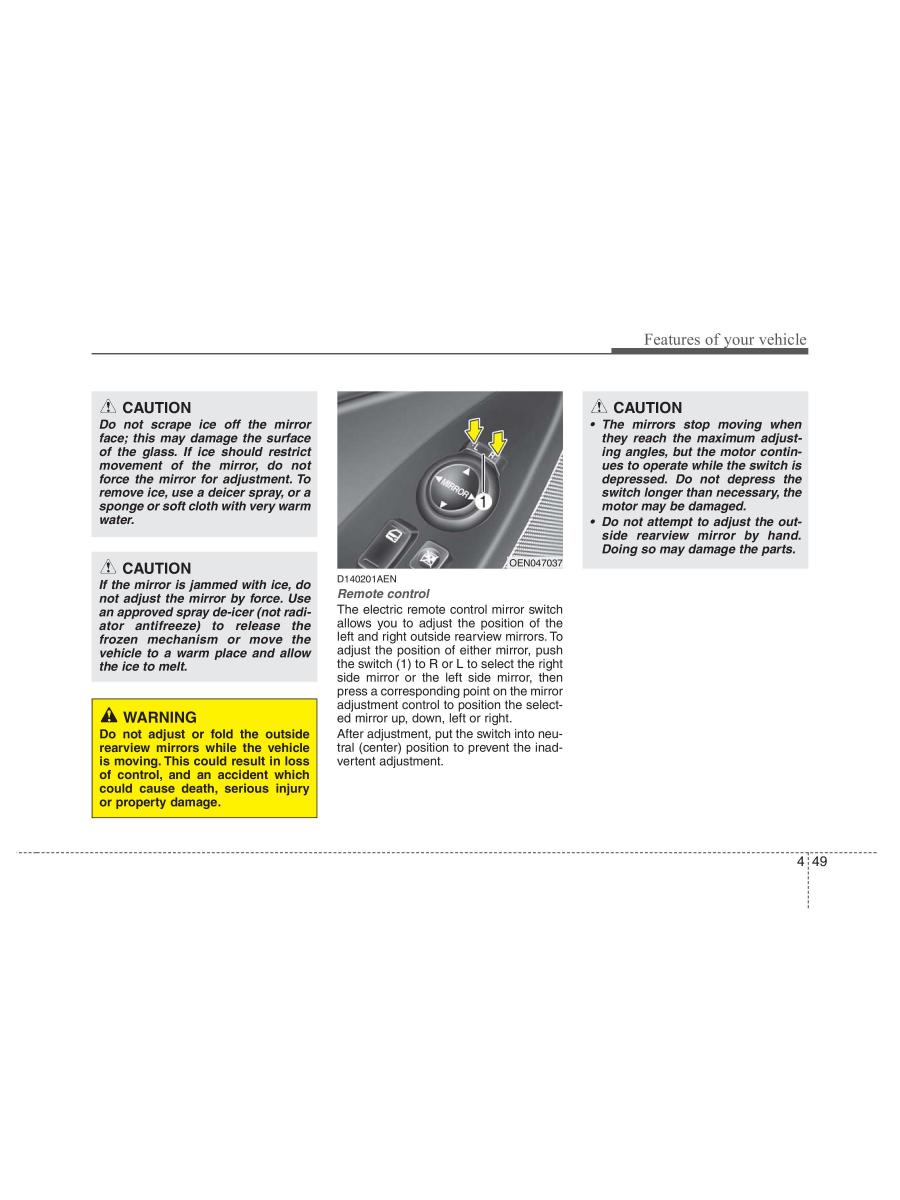 Hyundai ix55 Veracruz owners manual / page 131