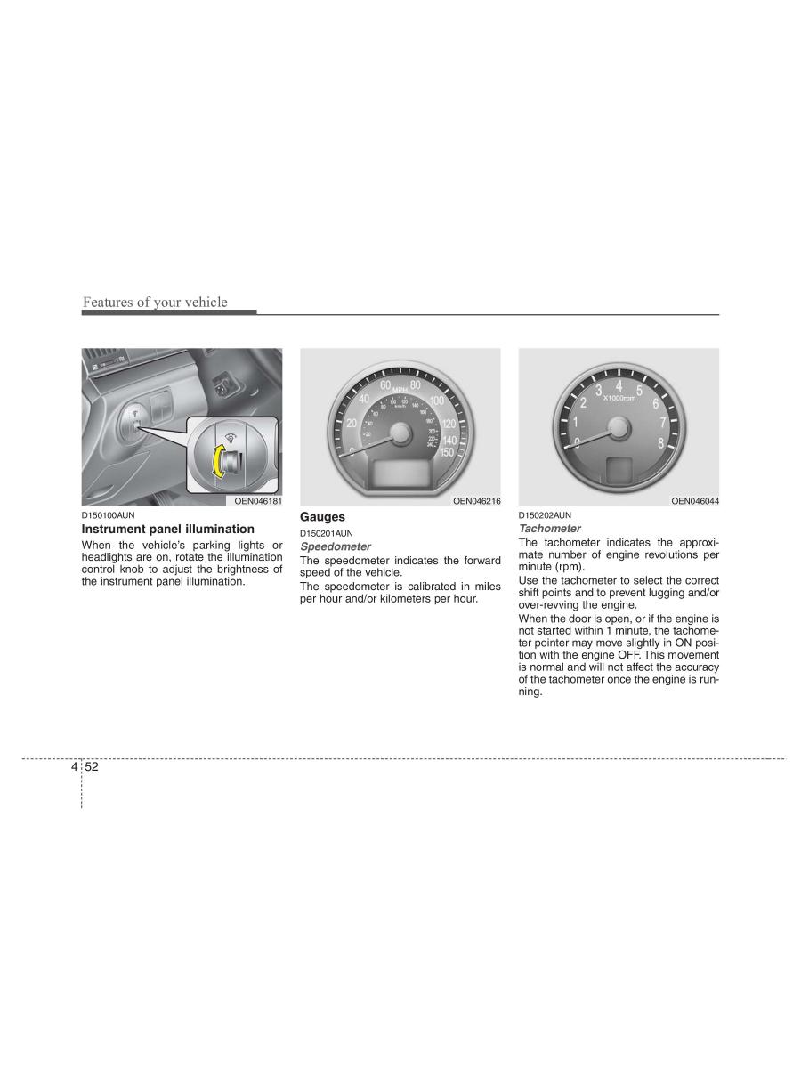 Hyundai ix55 Veracruz owners manual / page 134