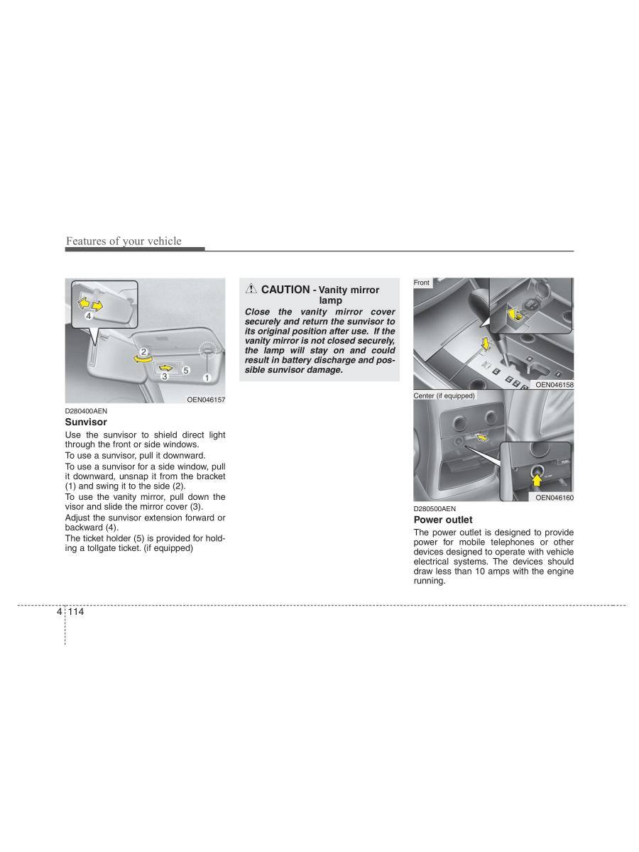 Hyundai ix55 Veracruz owners manual / page 196