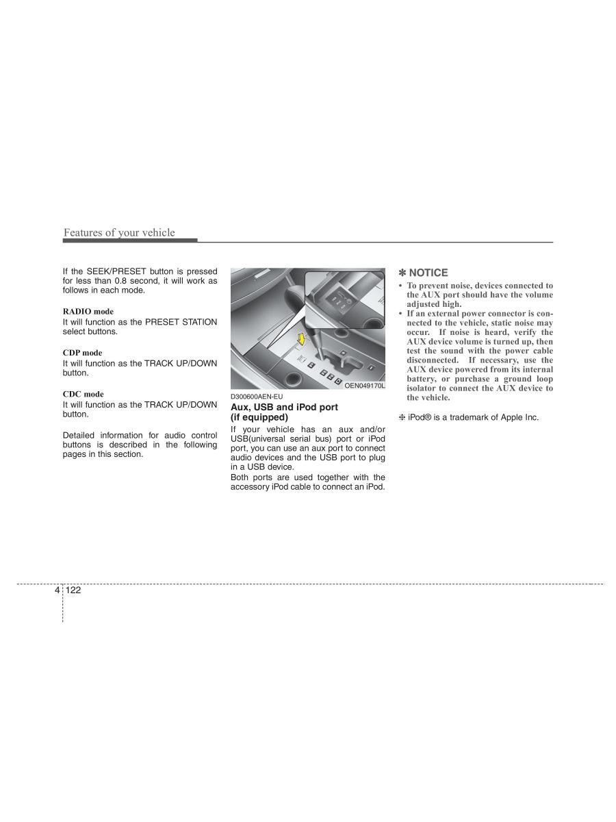 Hyundai ix55 Veracruz owners manual / page 204