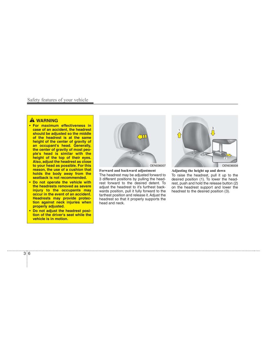 Hyundai ix55 Veracruz owners manual / page 26