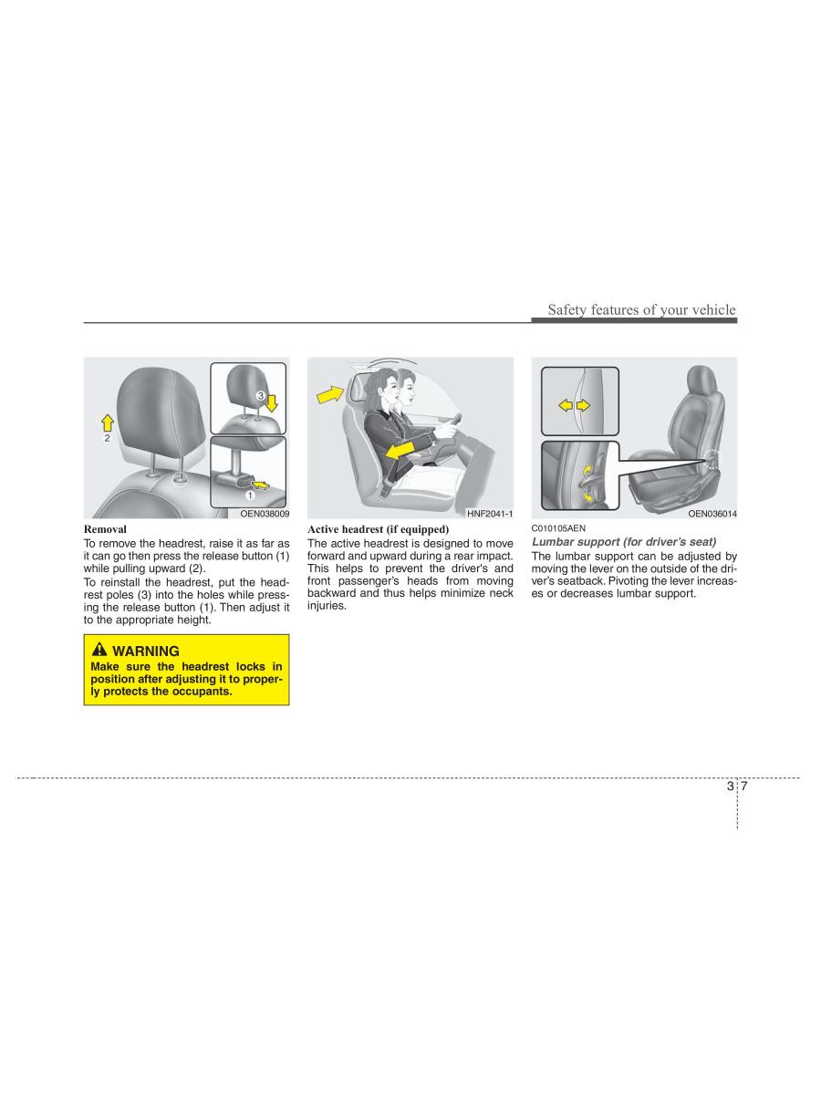 Hyundai ix55 Veracruz owners manual / page 27