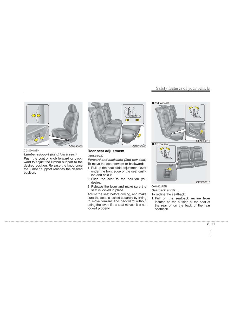 Hyundai ix55 Veracruz owners manual / page 31