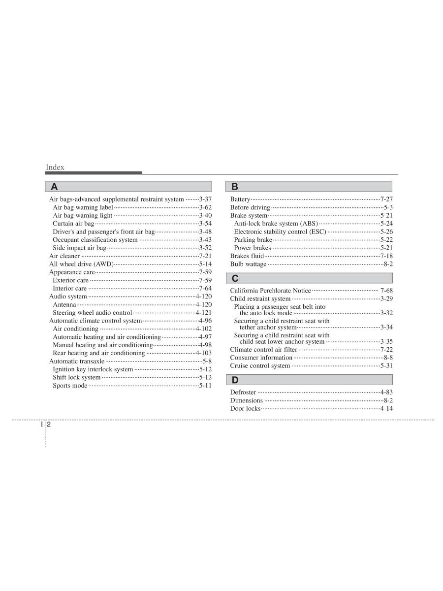 Hyundai ix55 Veracruz owners manual / page 420