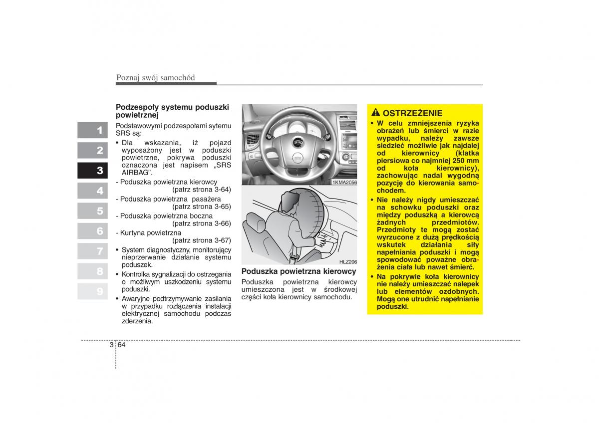 KIA Sportage II 2 instrukcja obslugi / page 75