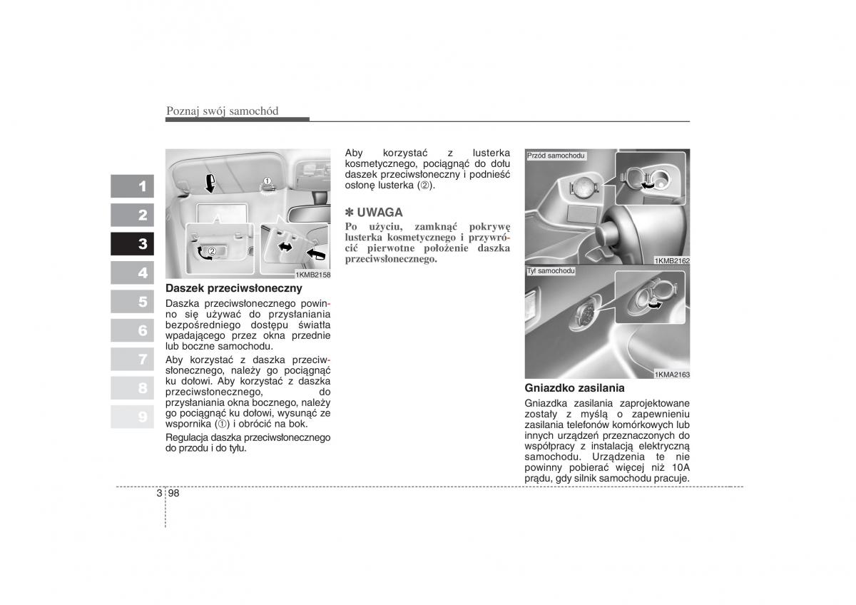 KIA Sportage II 2 instrukcja obslugi / page 109