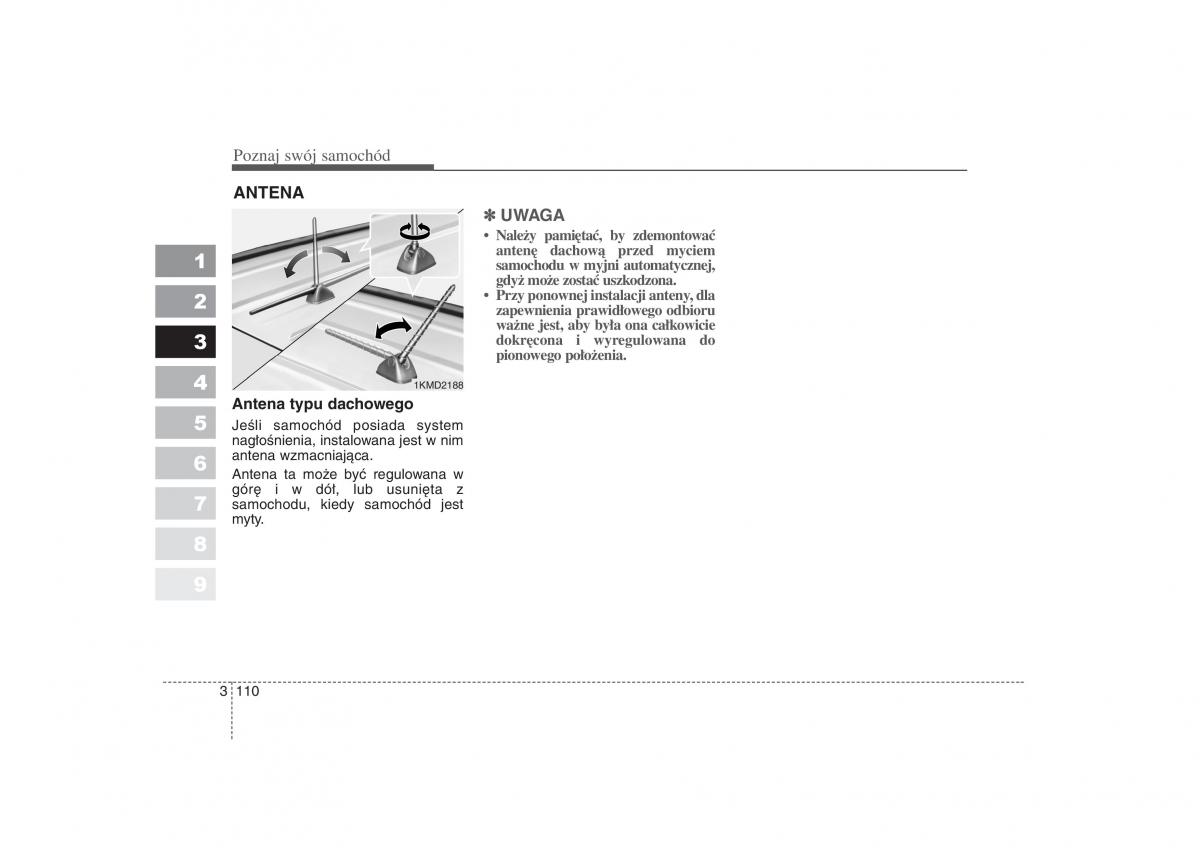 KIA Sportage II 2 instrukcja obslugi / page 121