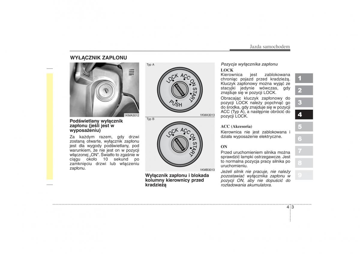 KIA Sportage II 2 instrukcja obslugi / page 124