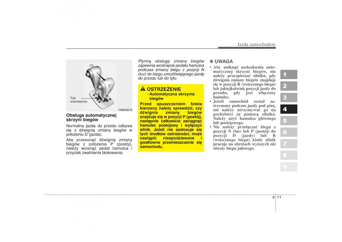 KIA Sportage II 2 instrukcja obslugi / page 132