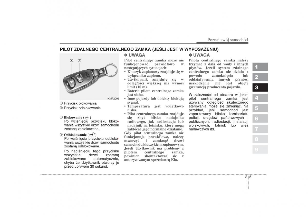 KIA Sportage II 2 instrukcja obslugi / page 16