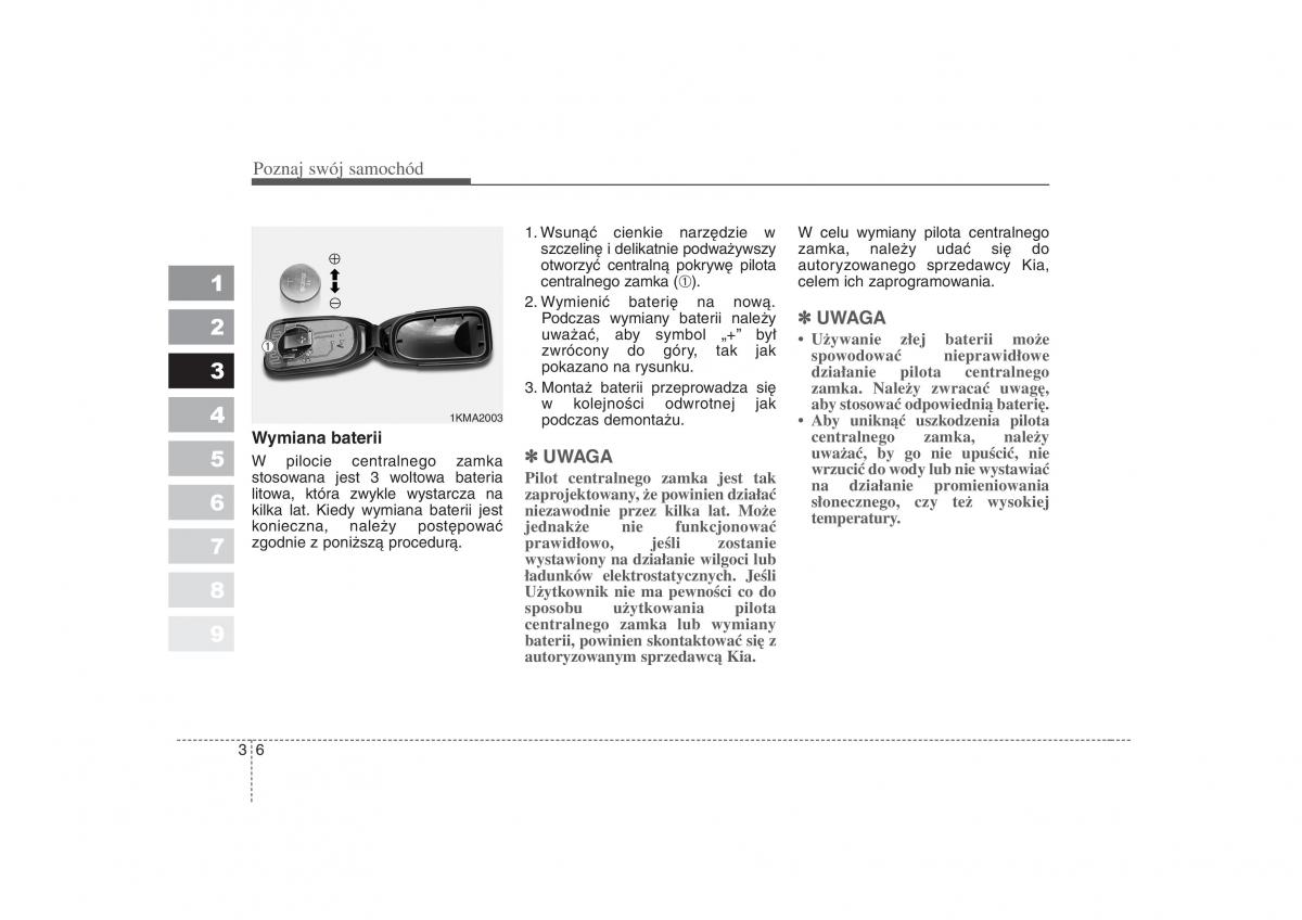 KIA Sportage II 2 instrukcja obslugi / page 17