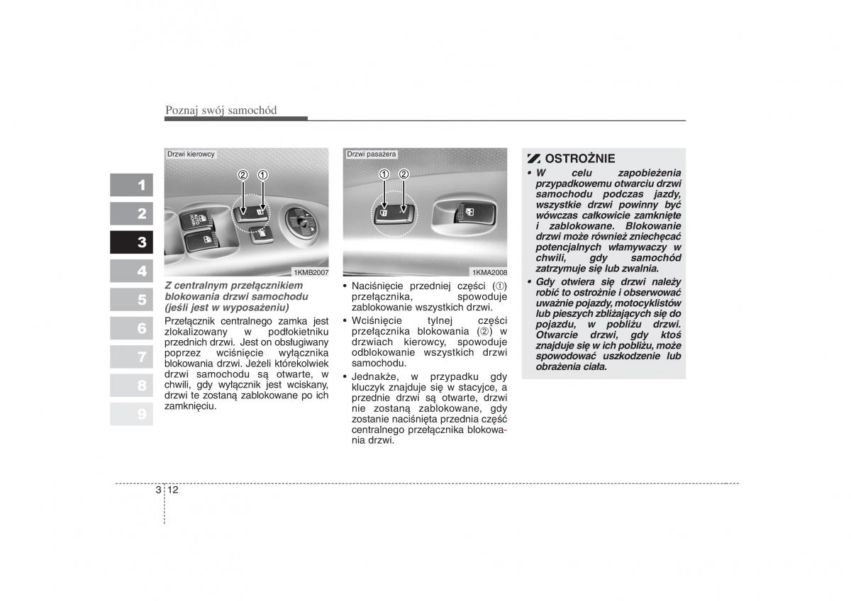 KIA Sportage II 2 instrukcja obslugi / page 23