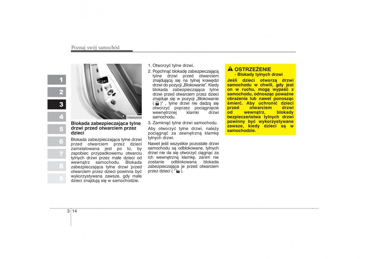 KIA Sportage II 2 instrukcja obslugi / page 25