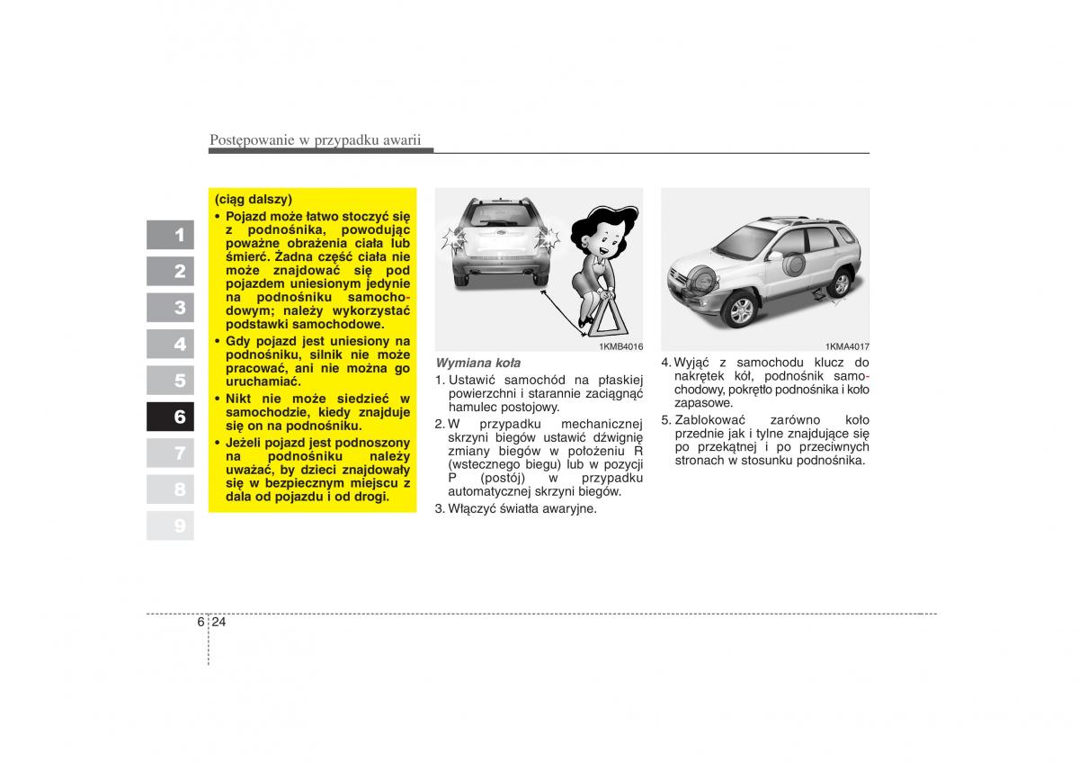 KIA Sportage II 2 instrukcja obslugi / page 289