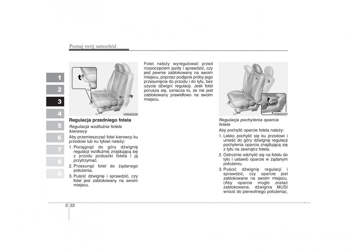 KIA Sportage II 2 instrukcja obslugi / page 33