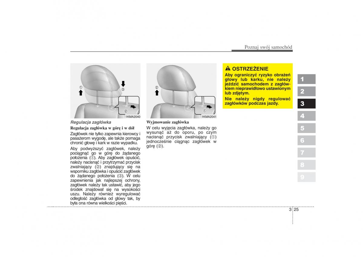 KIA Sportage II 2 instrukcja obslugi / page 36