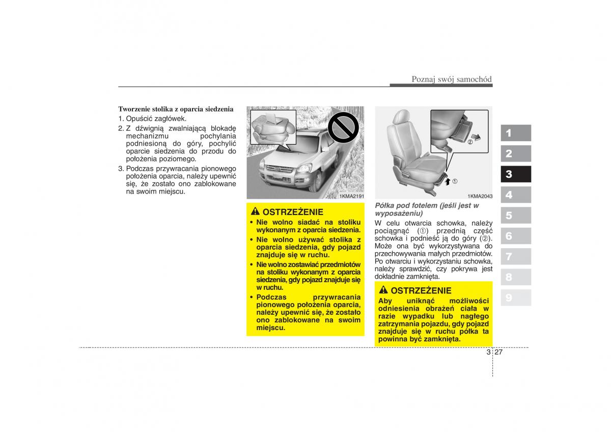 KIA Sportage II 2 instrukcja obslugi / page 38