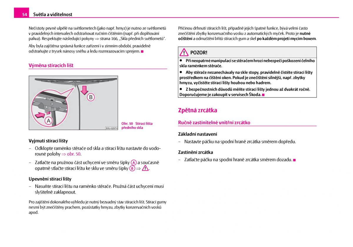 Skoda Superb I 1 navod k obsludze / page 55