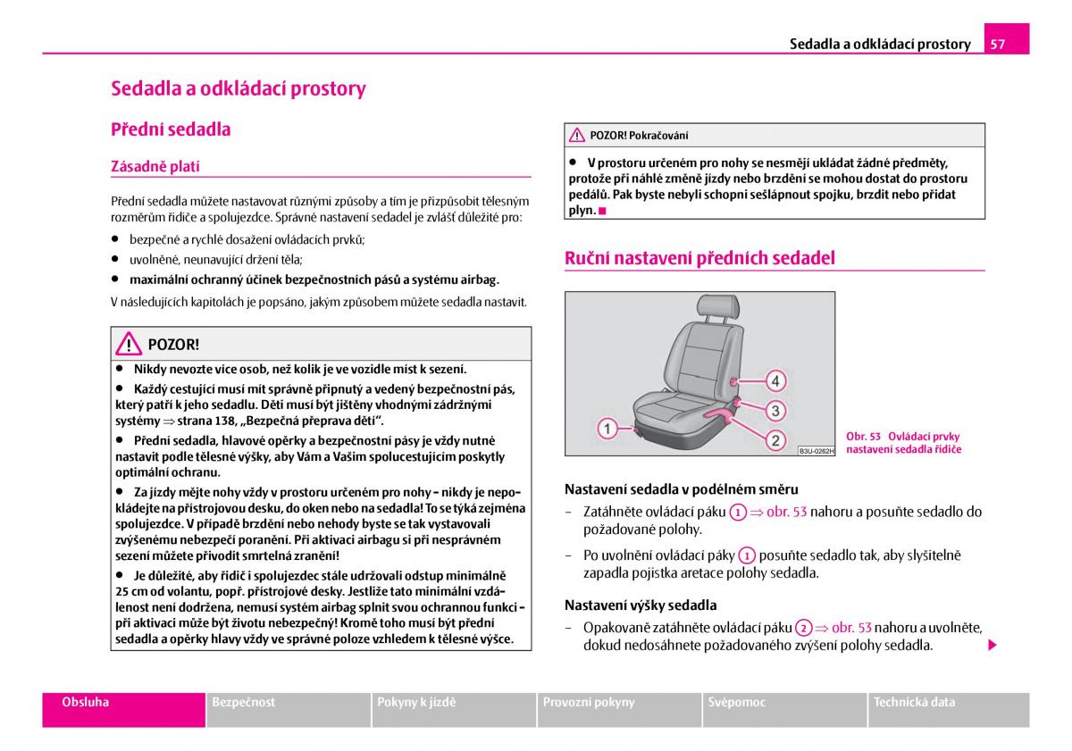 Skoda Superb I 1 navod k obsludze / page 58