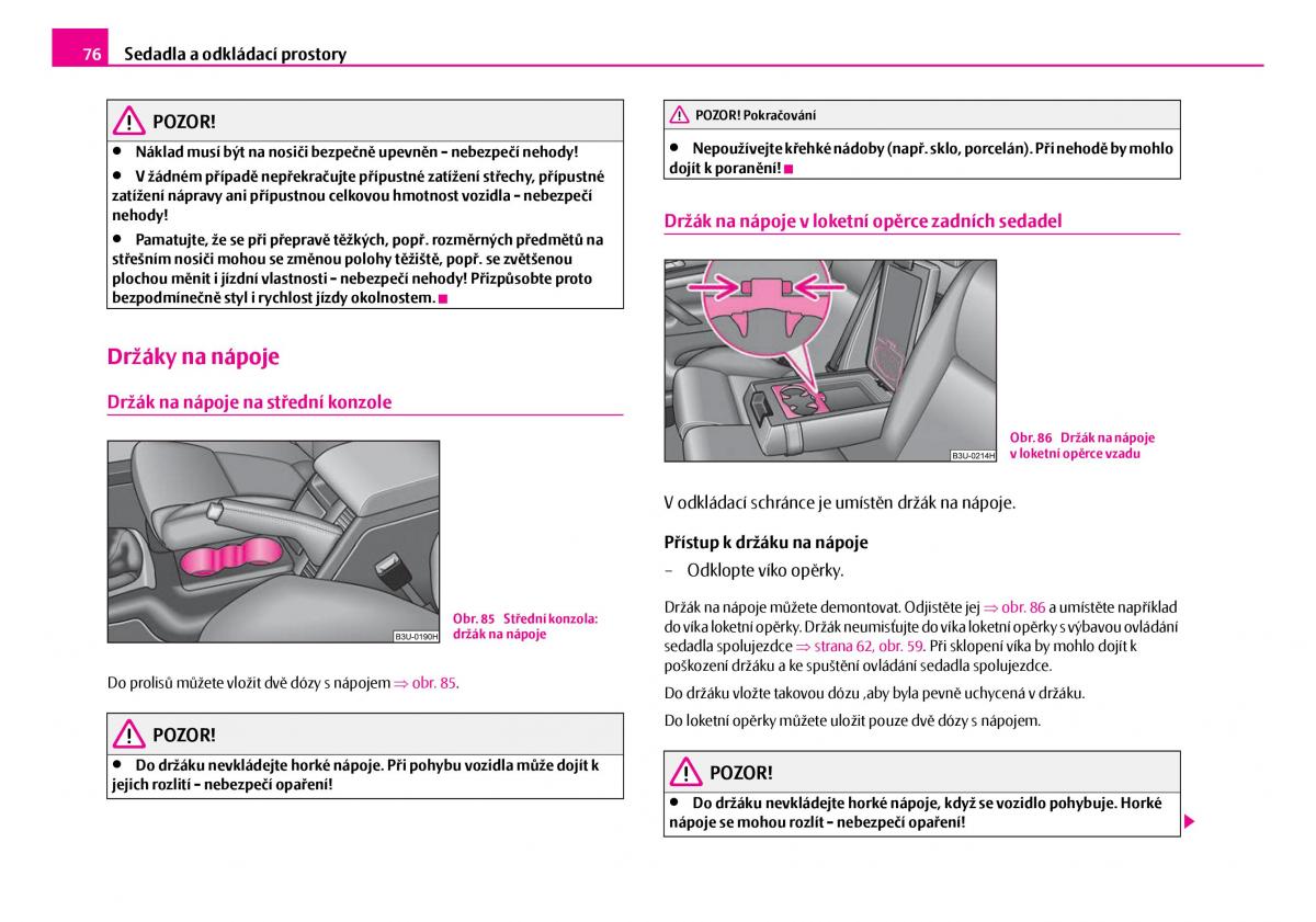 Skoda Superb I 1 navod k obsludze / page 77