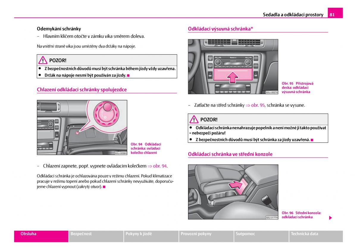 Skoda Superb I 1 navod k obsludze / page 82