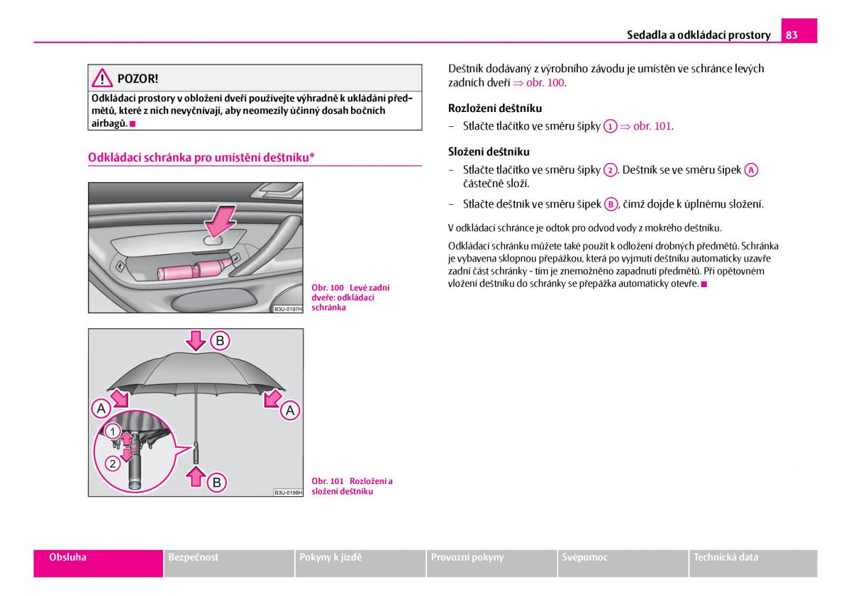 Skoda Superb I 1 navod k obsludze / page 84