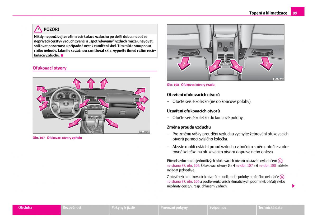 Skoda Superb I 1 navod k obsludze / page 90