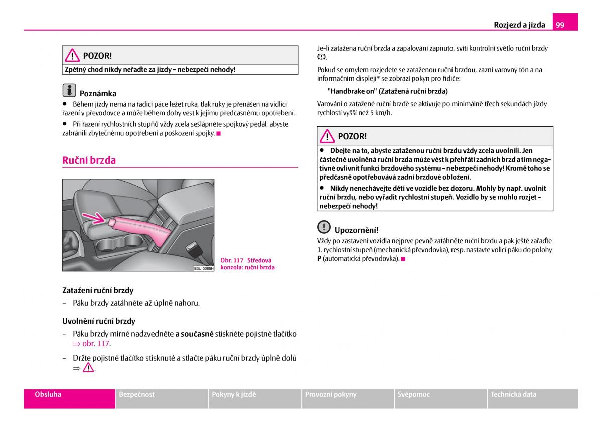 Skoda Superb I 1 navod k obsludze / page 100