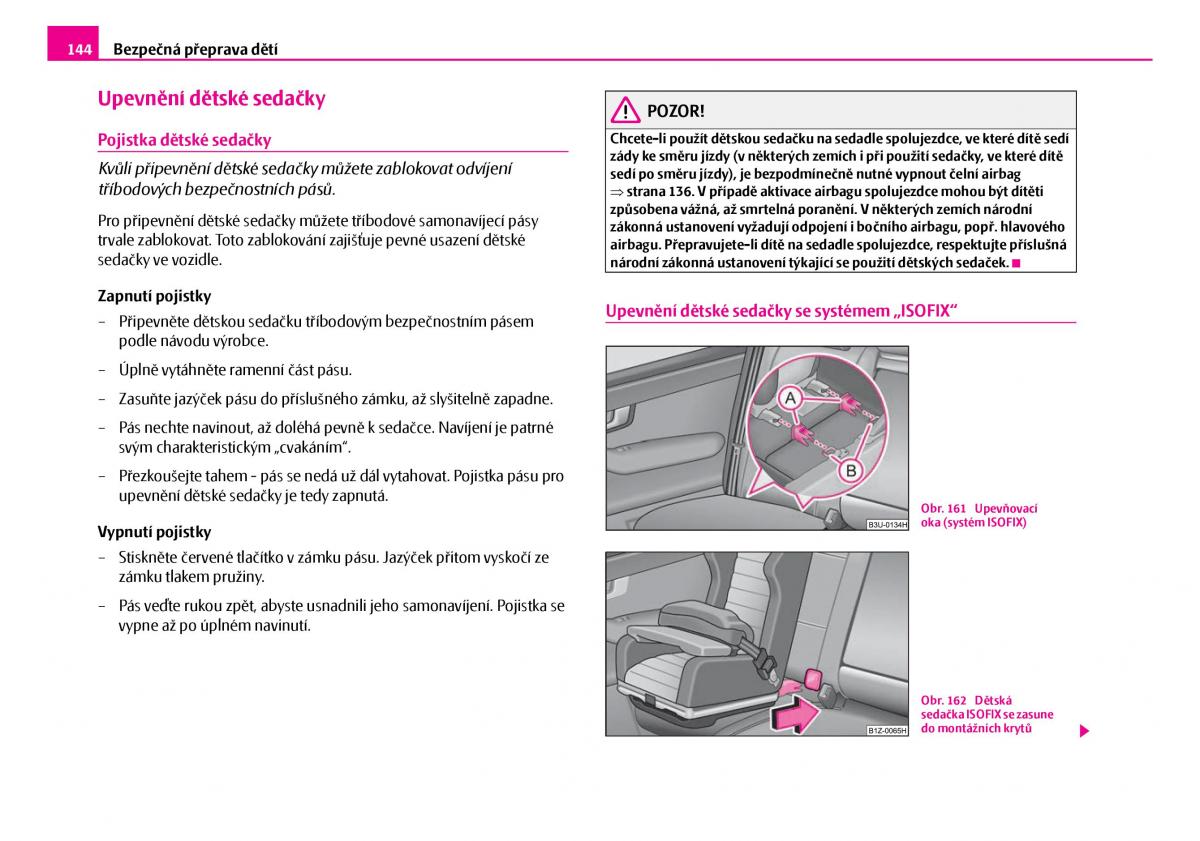 Skoda Superb I 1 navod k obsludze / page 145