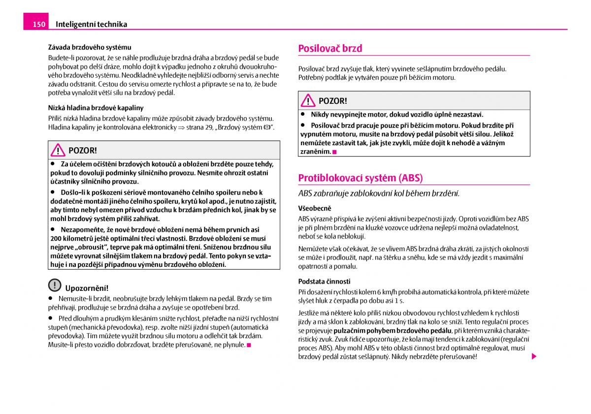 Skoda Superb I 1 navod k obsludze / page 151