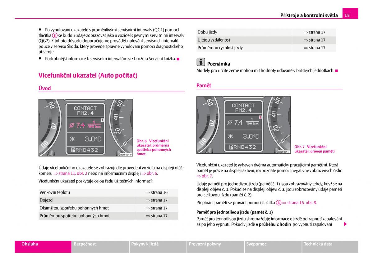 Skoda Superb I 1 navod k obsludze / page 16