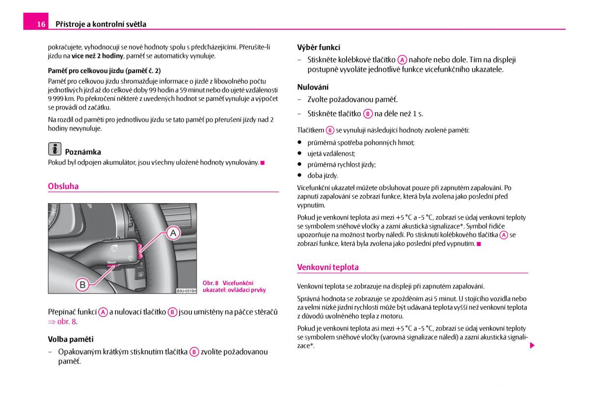 Skoda Superb I 1 navod k obsludze / page 17