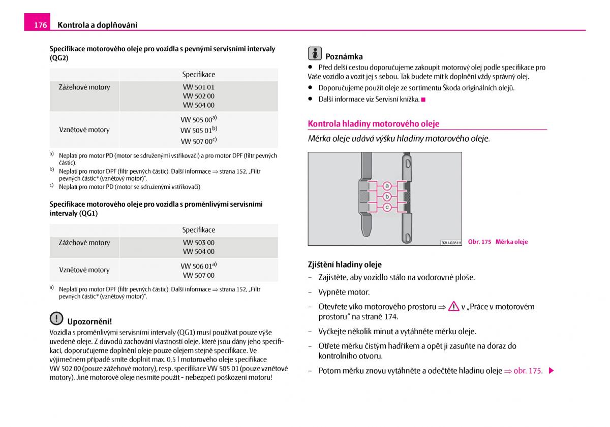 Skoda Superb I 1 navod k obsludze / page 177