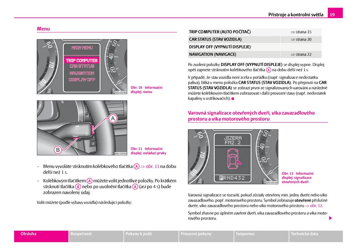 Skoda Superb I 1 navod k obsludze / page 20