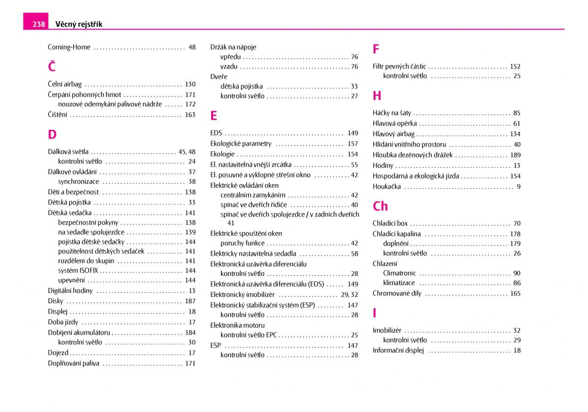 Skoda Superb I 1 navod k obsludze / page 239