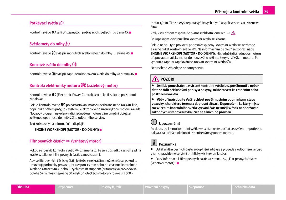 Skoda Superb I 1 navod k obsludze / page 26