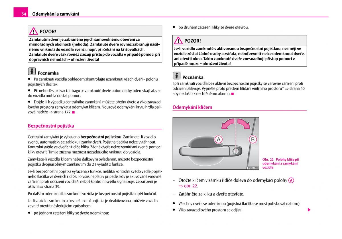 Skoda Superb I 1 navod k obsludze / page 35