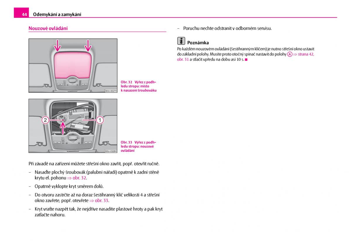 Skoda Superb I 1 navod k obsludze / page 45