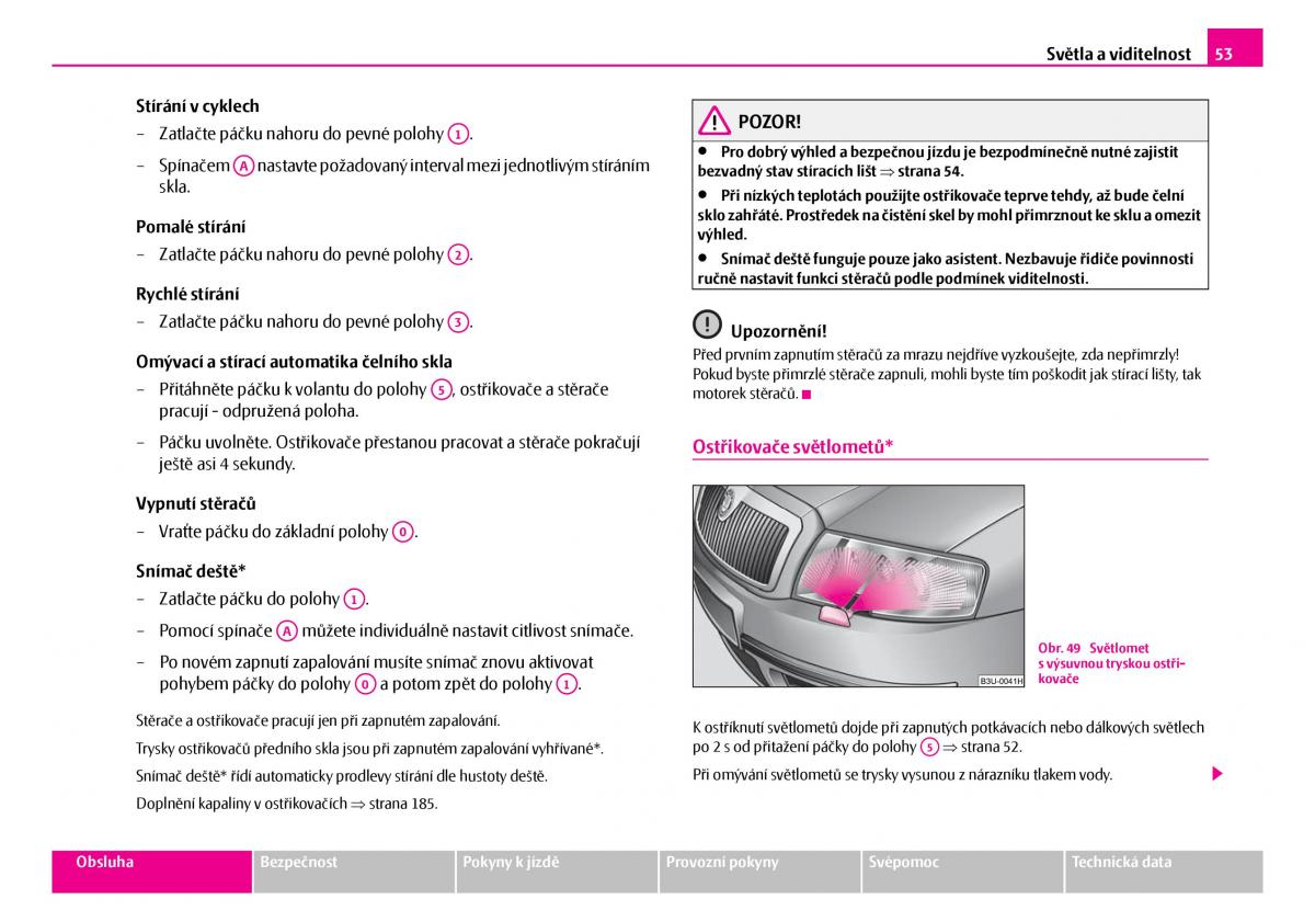 Skoda Superb I 1 navod k obsludze / page 54